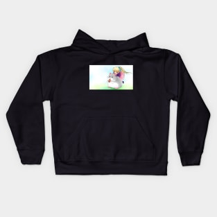 Chibi Girl and Pet Hamster Kids Hoodie